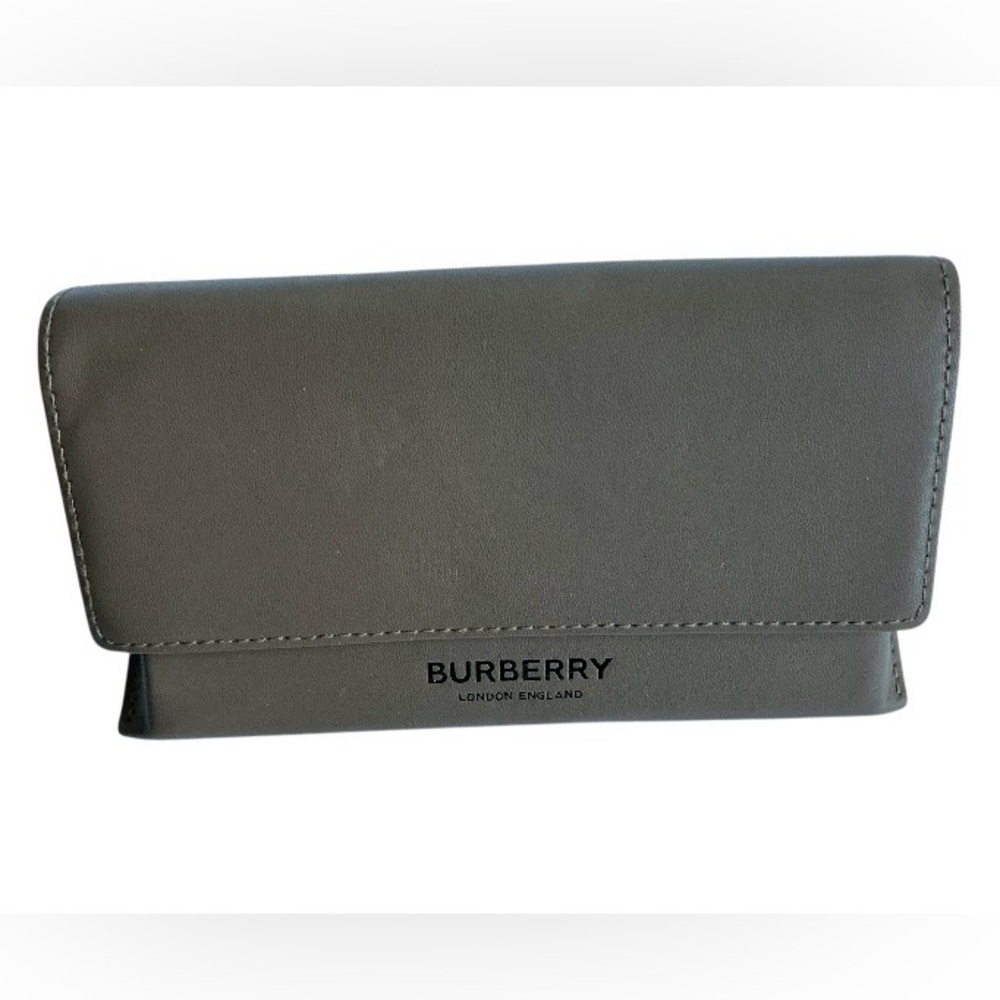 Burberry brown magnetic triangle sunglasses case